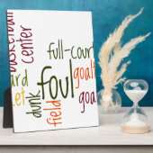 バスケットボールゲームビューティフル文字引用文 フォトプラーク (側面)