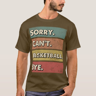 バスケットボールゲームレッスンギフト完璧なプレゼント Tシャツ