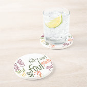 バスケットボールゲーム 美しい 素晴らしい テキスト 引用 コースター (側面)