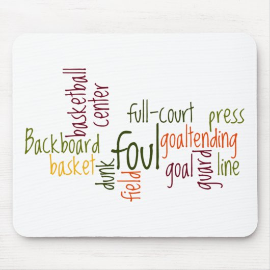 バスケットボールゲーム.png マウスパッド (正面)