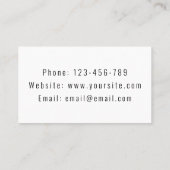 バスケットボールコーチあなたの名前スポーツモダン遊テーマ 名刺 (裏面)