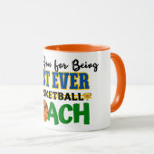 バスケットボールコーチありがとう マグカップ (正面右)