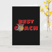 バスケットボールコーチに感謝 カード (黄色い花)