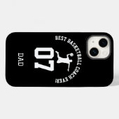 バスケットボールコーチのジャージ番号デザイン Case-Mate iPhoneケース (裏面 (横))