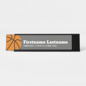 バスケットボールコーチまたは体育先生 デスクネームプレート (正面)