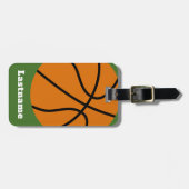 バスケットボールコーチまたは体育先生 ラゲッジタグ (正面横)