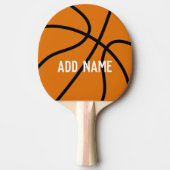 バスケットボールコーチまたは体育先生 卓球ラケット (正面)