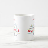 バスケットボールコーチをパーソナライズお礼 コーヒーマグカップ (中央)