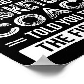 バスケットボールコーチギフトおもしろいありがとうギフト ポスター (角)