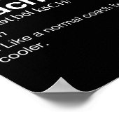 バスケットボールコーチギフトおもしろいバスケットボール定義T ポスター (角)