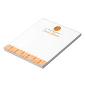 バスケットボールコーチギフトオレンジブラック文房具 ノートパッド (回転)