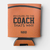 バスケットボールコーチゲークールムオリジナル 缶クーラー (正面)