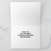 バスケットボールコーチサンキューカード サンキューカード (内部)