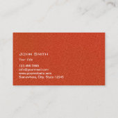 バスケットボールコーチスポーツトレーナーミニマリスト 名刺 (裏面)