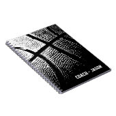 バスケットボールコーチノートブックジャーナル |パーソナライズされた | ノートブック (右側)