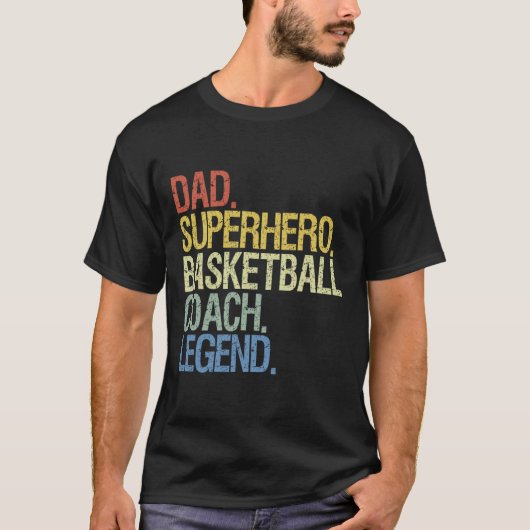 バスケットボールコーチパパ Tシャツ (正面)