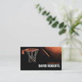 バスケットボールコーチプロフェッショナルスポーツインストラクター 名刺 (スタンド正面)