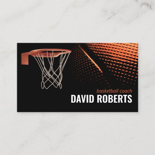 バスケットボールコーチプロフェッショナルスポーツインストラクター 名刺 (正面)