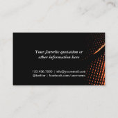 バスケットボールコーチプロフェッショナルスポーツテーマ 名刺 (裏面)