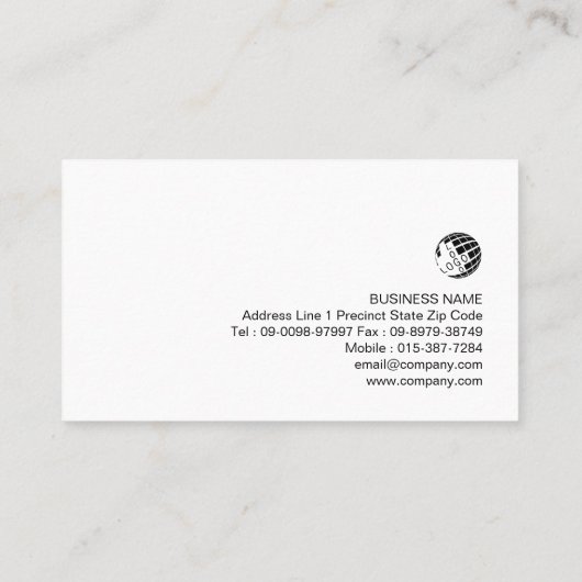 バスケットボールコーチプロフェッショナルスポーツビジネス 名刺 (裏面)