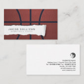 バスケットボールコーチプロフェッショナルスポーツビジネス 名刺 (正面/裏面)