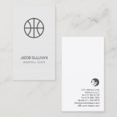 バスケットボールコーチプロフェッショナルスポーツビジネス 名刺 (正面/裏面)