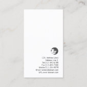 バスケットボールコーチプロフェッショナルスポーツビジネス 名刺 (裏面)