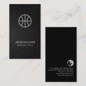 バスケットボールコーチプロフェッショナルスポーツビジネス 名刺 (正面/裏面)