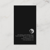 バスケットボールコーチプロフェッショナルスポーツビジネス 名刺 (裏面)