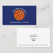 バスケットボールコーチ名刺 名刺 (正面/裏面)