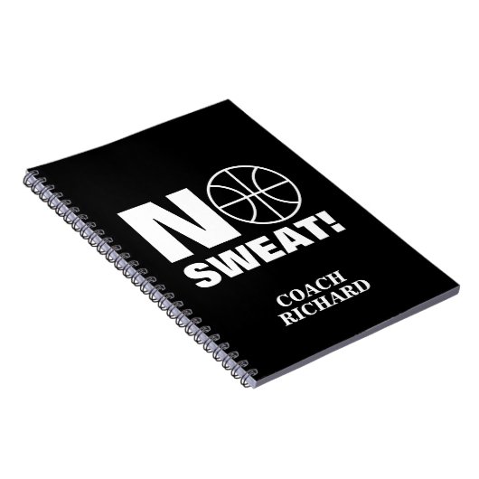 バスケットボールコーチ用のスウェットスポーツノートなし ノートブック (右側)