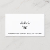 バスケットボールコーチ金ゴールド名刺 名刺 (裏面)