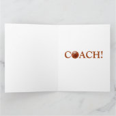 バスケットボールコーチ サンキューカード (内部)