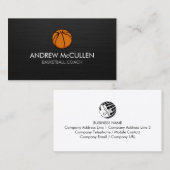 バスケットボールコーチ スカウト プロフェッショナルスポーツ 名刺 (正面/裏面)