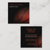 バスケットボールコーチ スクエア名刺 (正面/裏面)