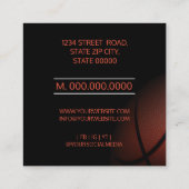 バスケットボールコーチ スクエア名刺 (裏面)