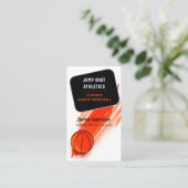 バスケットボールコーチ |スポーツトレーナー 名刺 (スタンド正面)