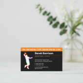 バスケットボールコーチ |スポーツトレーナー 名刺 (スタンド正面)