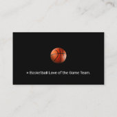 バスケットボールコーチ |スポーツトレーナー 名刺 (裏面)