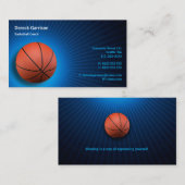 バスケットボールコーチ |スポーツ 名刺 (正面/裏面)