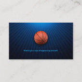 バスケットボールコーチ |スポーツ 名刺 (裏面)