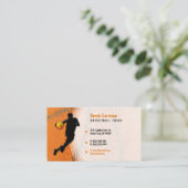 バスケットボールコーチ |プレー最高のヤー 名刺 (スタンド正面)