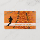 バスケットボールコーチ |プレー最高のヤー 名刺 (裏面)