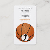 バスケットボールコーチ |プロフェッショナルプレーヤー 名刺 (裏面)