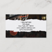 バスケットボールコーチ 名刺 (裏面)