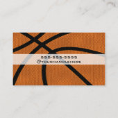 バスケットボールコーチ 名刺 (裏面)