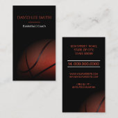 バスケットボールコーチ 名刺 (正面/裏面)