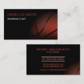 バスケットボールコーチ 名刺 (正面/裏面)