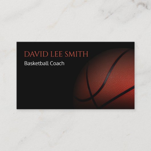 バスケットボールコーチ 名刺 (正面)