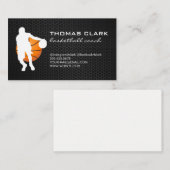 バスケットボールコーチ 名刺 (正面/裏面)